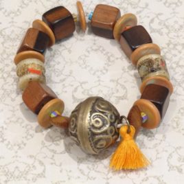 Bracelet ethnique en bois de kamagong