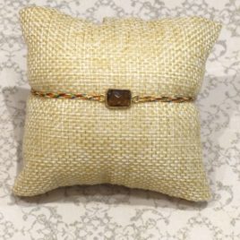 Bracelet argent 925 et quartz fumé