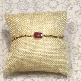 Bracelet argent 925 et rubis