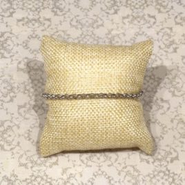 Bracelet argent 925 rhodié maille jaseron
