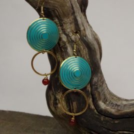 Boucles d’oreilles cornaline