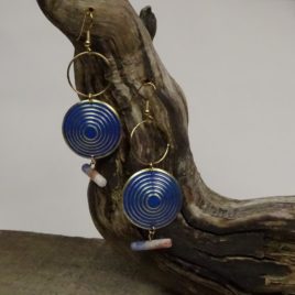Boucles d’oreilles sodalite