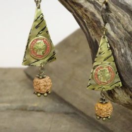 Boucles d’oreilles rustiques