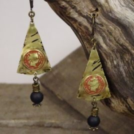 Boucles d’oreilles rustiques