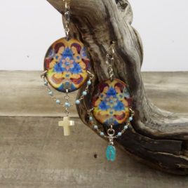 Boucles d’oreilles Vierge Marie