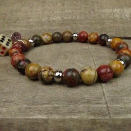 Bracelet homme jaspe Picasso