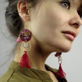 Boucles d’oreilles carnaval à Limoux