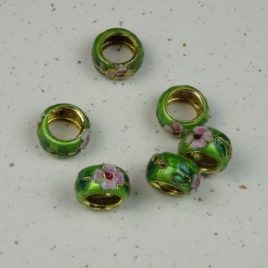 Perle émail cloisonné
