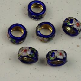 Perle émail cloisonné