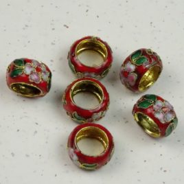 Perle émail cloisonné
