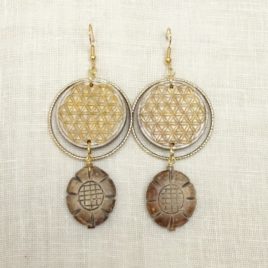 Boucles d’oreilles fleur de vie