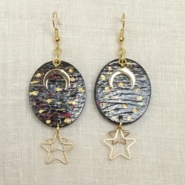 Boucles d’oreilles cosmos