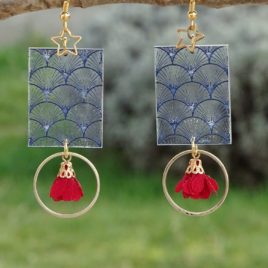 Boucles d’oreilles éventails
